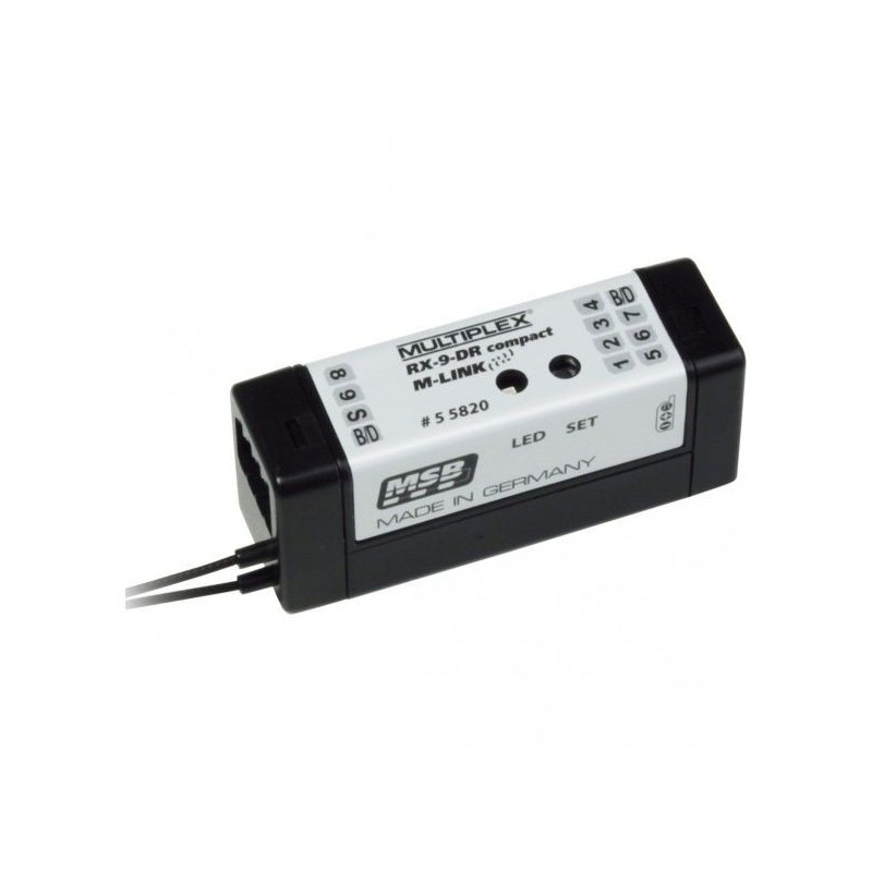 Kompakter M-Link 2.4Ghz Multiplex-Empfänger RX-9-DR