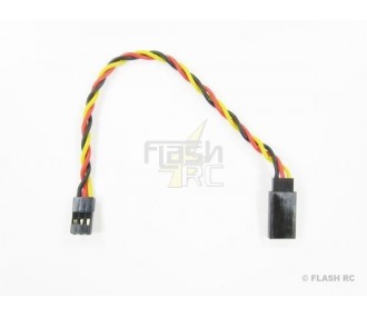 Cable alargador servo 15cm JR 0,33mm² hilo trenzado