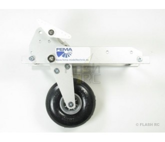 Einziehfahrwerk FEMA 9813A Segelflugzeug 8-16kg (mit 112mm Rad & Bügel)