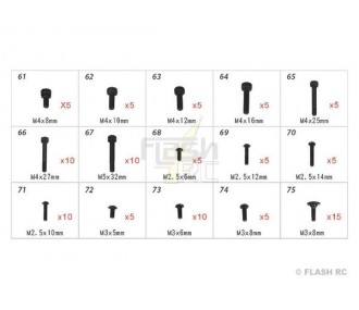H70109 - Visserie - pour TREX 550E au TREX 700 Align