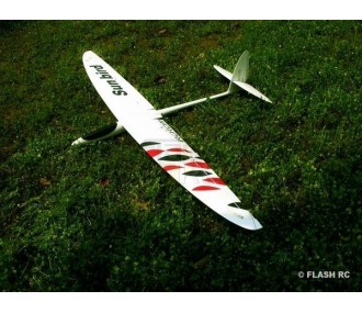 Sunbird Full Carbon circa 1,50 m bianco e rosso RCRCM