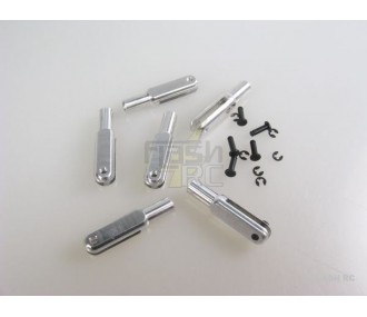2153AL - Chape alu M2.5 L:23mm  axe:1.6mm (6 pcs) Mp Jet