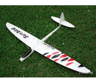 E-Sunbird toda fibra aprox.1,50m blanco y rojo RCRCM