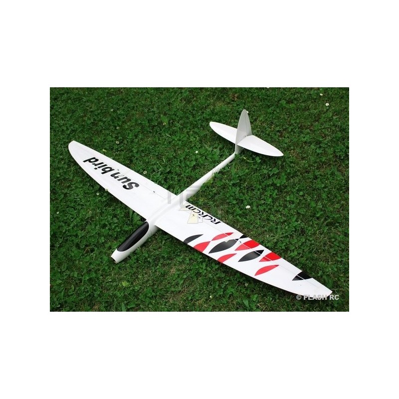 E-Sunbird toda fibra aprox.1,50m blanco y rojo RCRCM