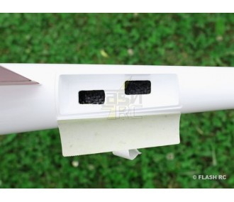 E-Sunbird toda fibra aprox.1,50m blanco y rojo RCRCM