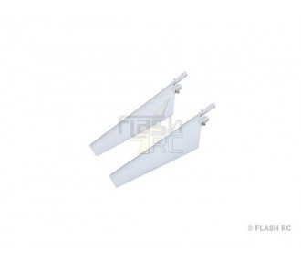 EFLH2221W - Weiße obere Blätter mit Abziehbildern - Blade MCX E-Flite