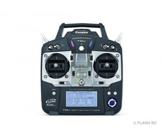 Radio Futaba T10J 10/8/0 2.4Ghz T-FHSS + R3008SB Mode 2 ( sans accu / chargeur )