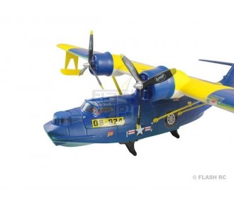 Hydravion Dynam PBY Catalina bleu-jaune PNP env.1.47m