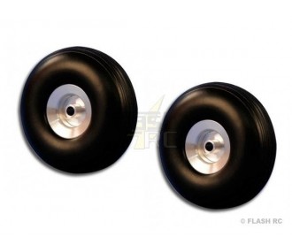 Paire roues ballon Ø114x41mm (moyeu alu)
