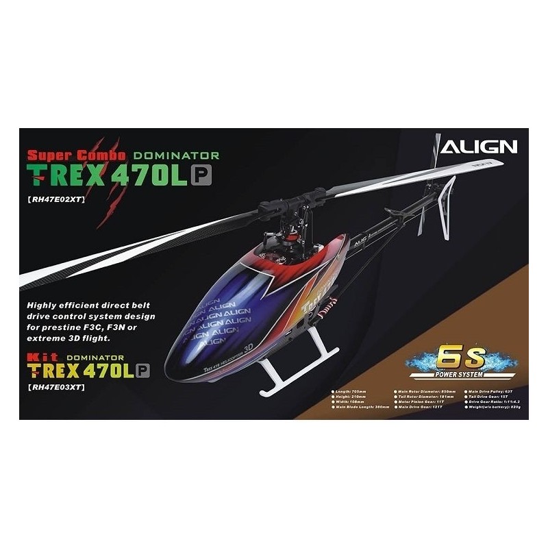 Align T-Rex 470LP Dominator Combo RH47E05X