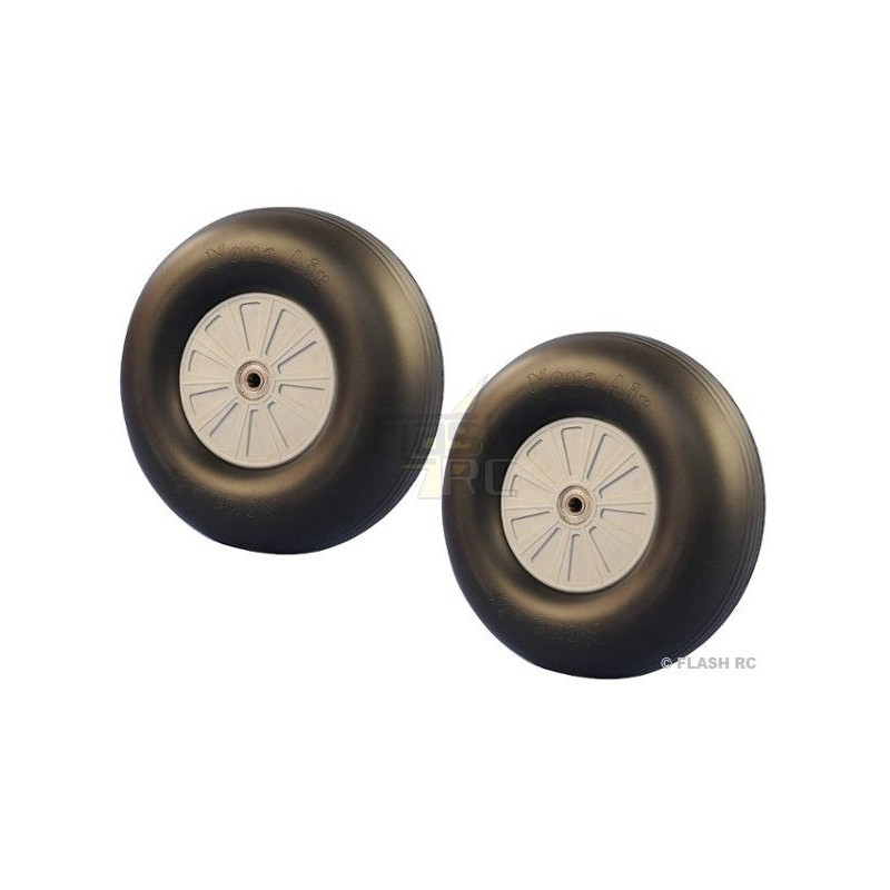 Paire roues NoNa Ø195x55mm + roulements