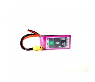 Lipo Akku Hacker TopFuel Eco-X 2S 7.4V 900mAh 25C Steckdose XT60
